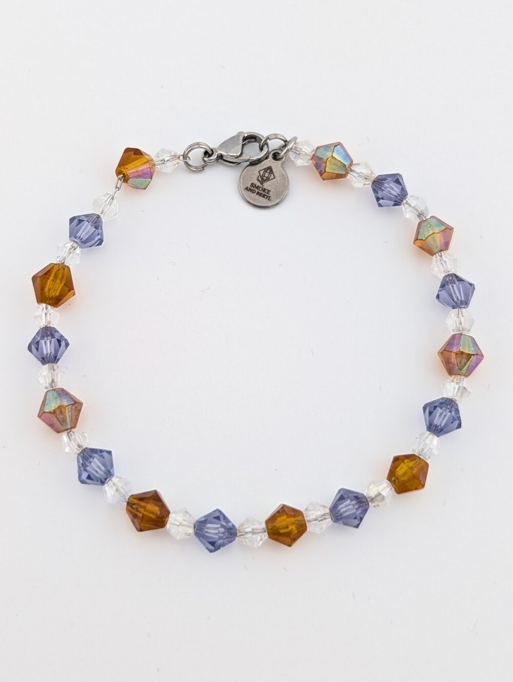 Vintage Crystal Bracelet - Artisan Upcycled Handmade Jewelry - F016